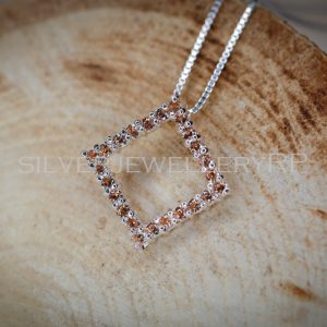 Diamond Shape Citrine Cubic