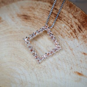Diamond Shape Citrine Cubic