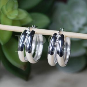 Double Ring Hoops 25mm dia