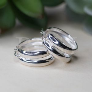Double Ring Hoops 25mm dia