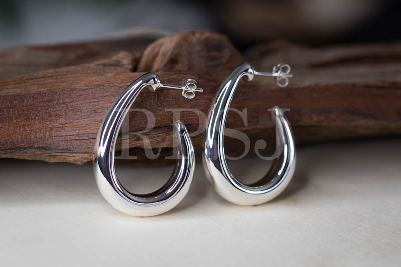 Tear Drop Shape Hoop