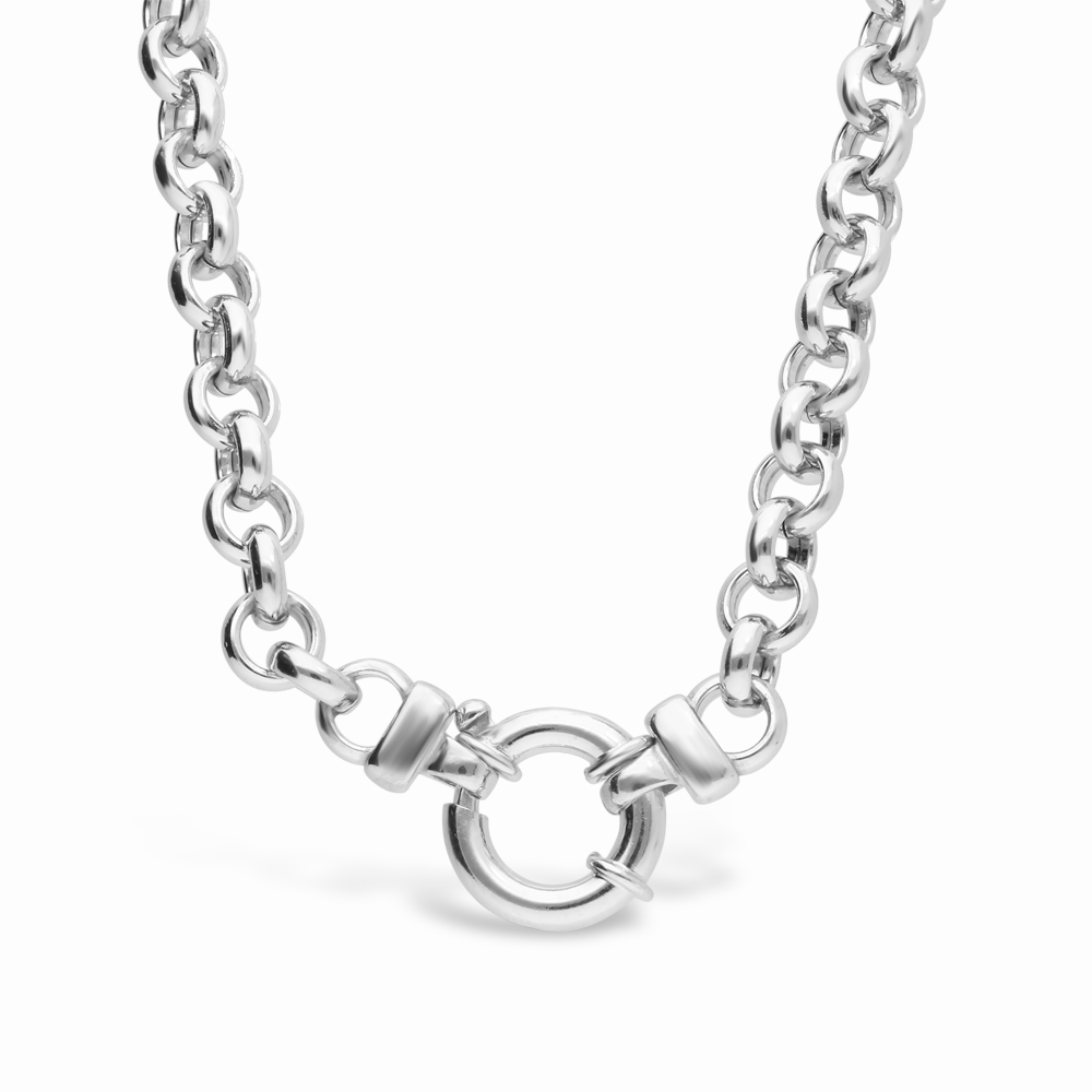 50cm Belcher Chain 12mm – Sterling 